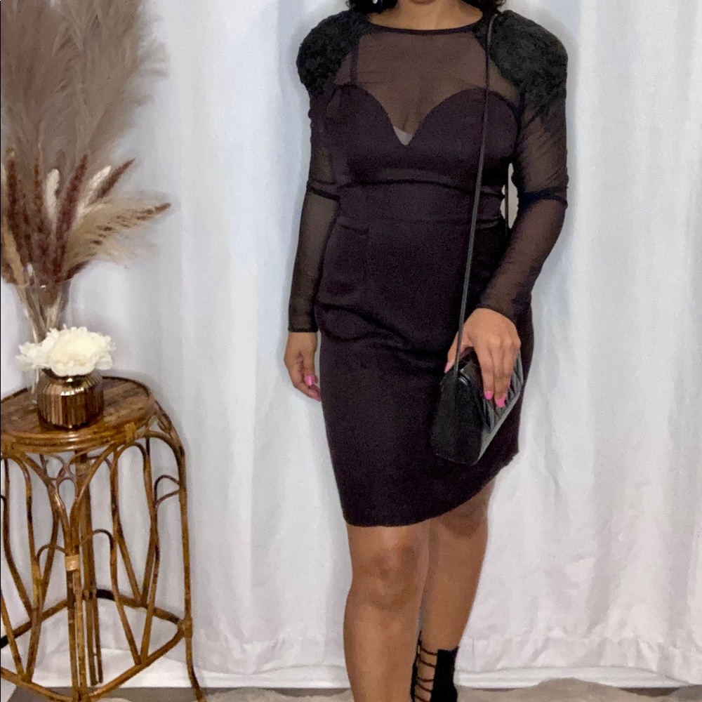 Black vintage dress - Picture 3 of 3
